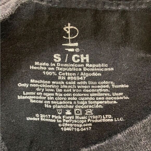 Pink Floyd Unisex Acid Wash Band Tour Shirt - Picture 6 of 8